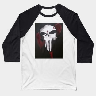 skull face Baseball T-Shirt